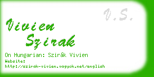vivien szirak business card